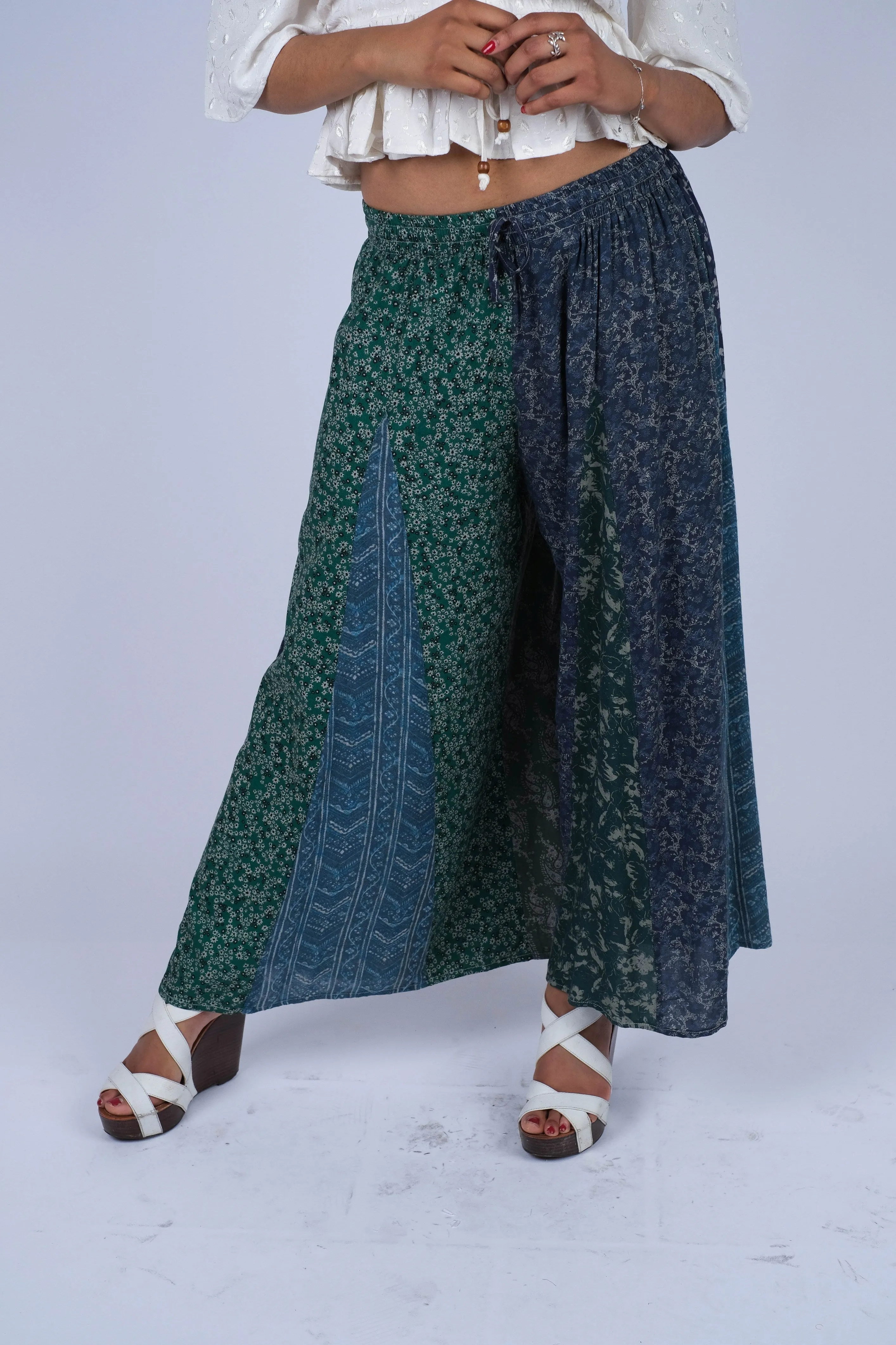 224636 Sacred Threads Ethereal Patchwork Palazzo Pants