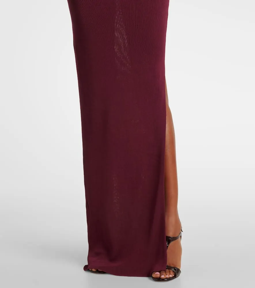 Aya Muse Draped halterneck gown