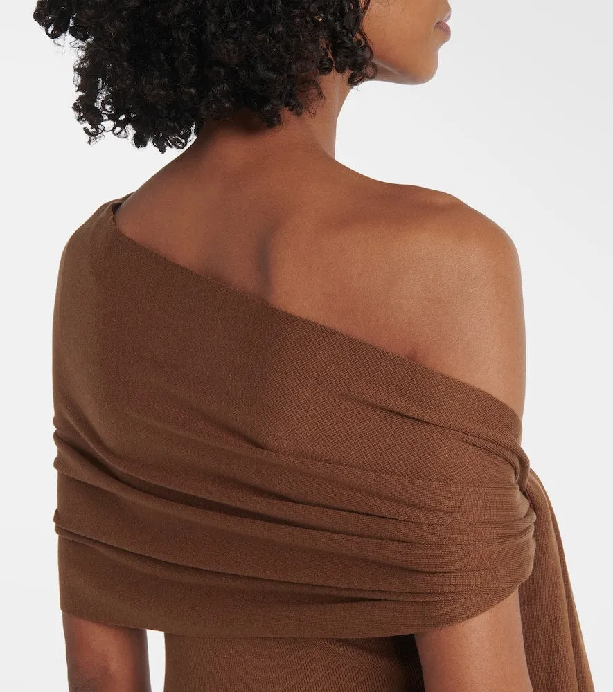 Aya Muse Hale one-shoulder silk-blend maxi dress