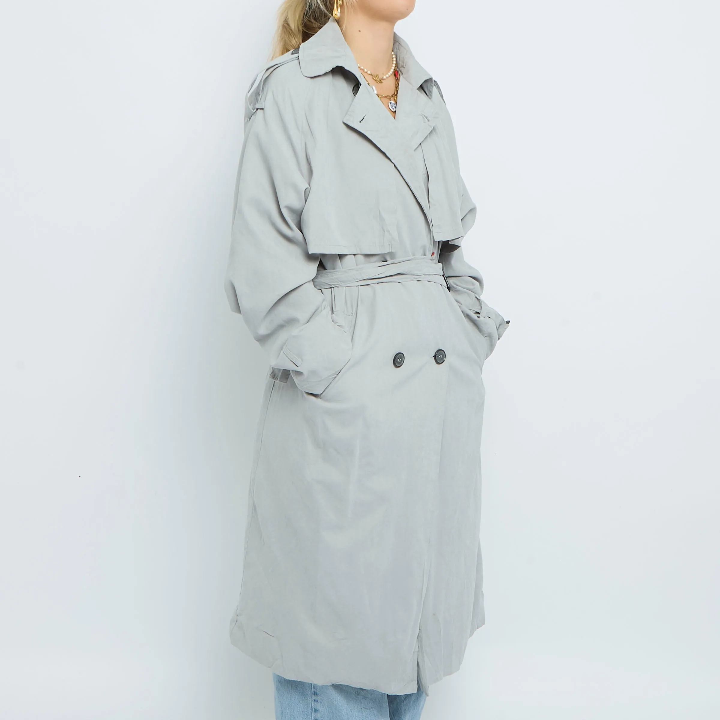 Belt  Double Layered Trench Coat - UK 14