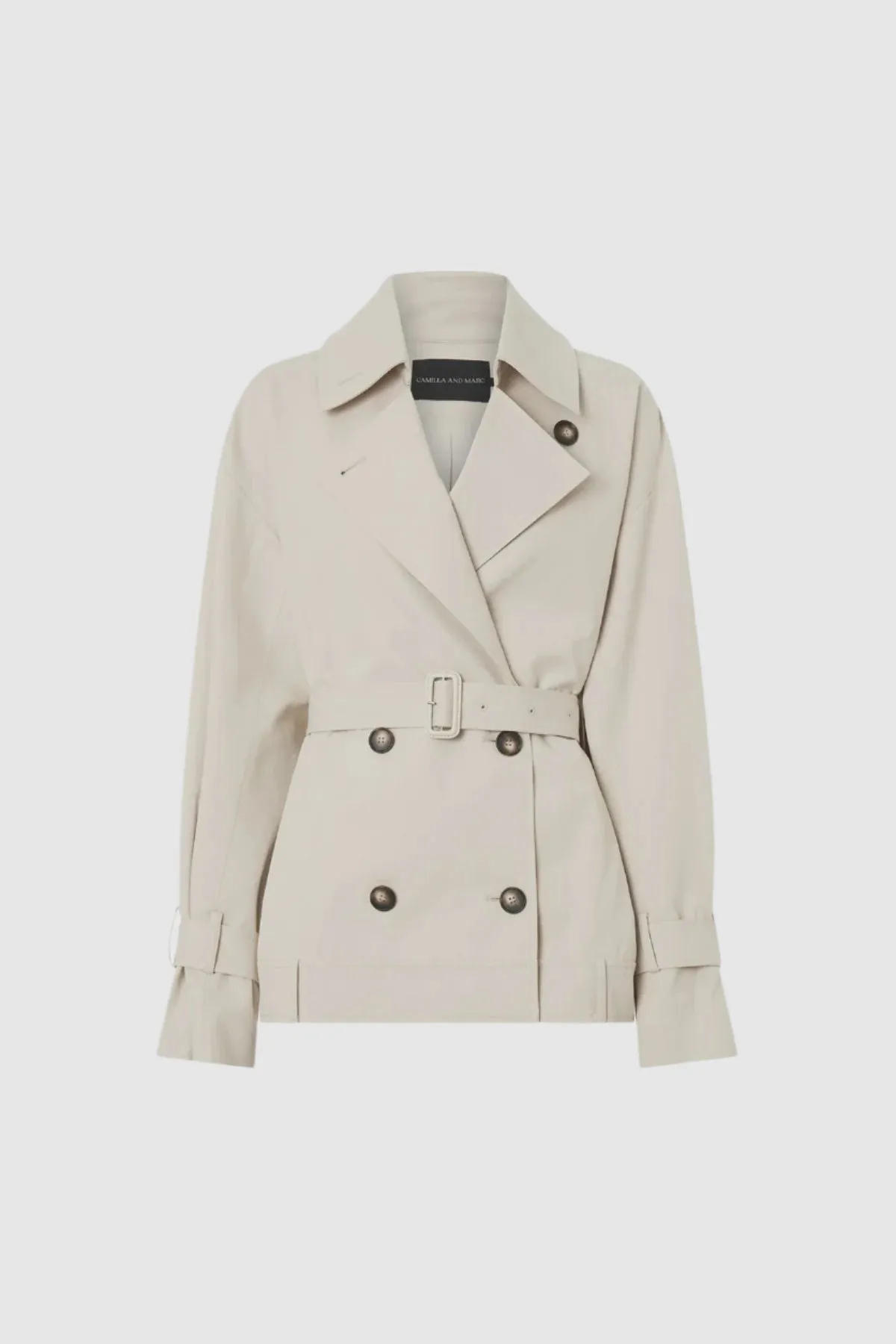 Camilla and Marc Neroli Short Trench in Alabaster