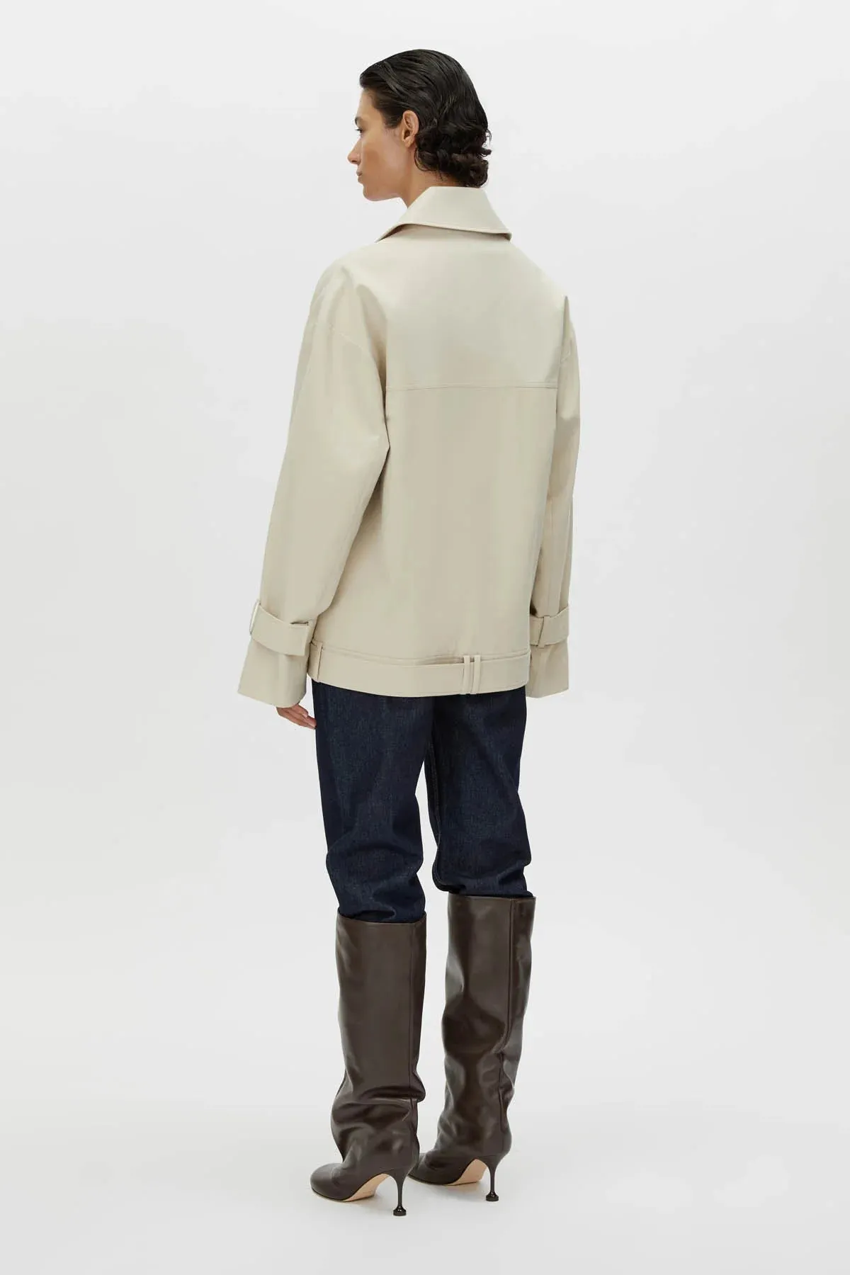 Camilla and Marc Neroli Short Trench in Alabaster