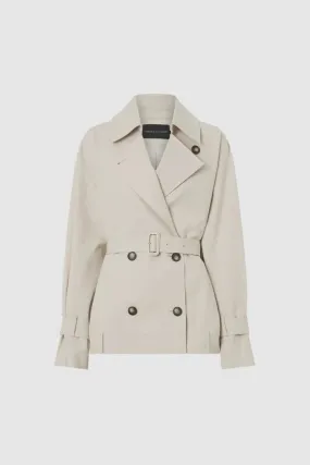 Camilla and Marc Neroli Short Trench in Alabaster