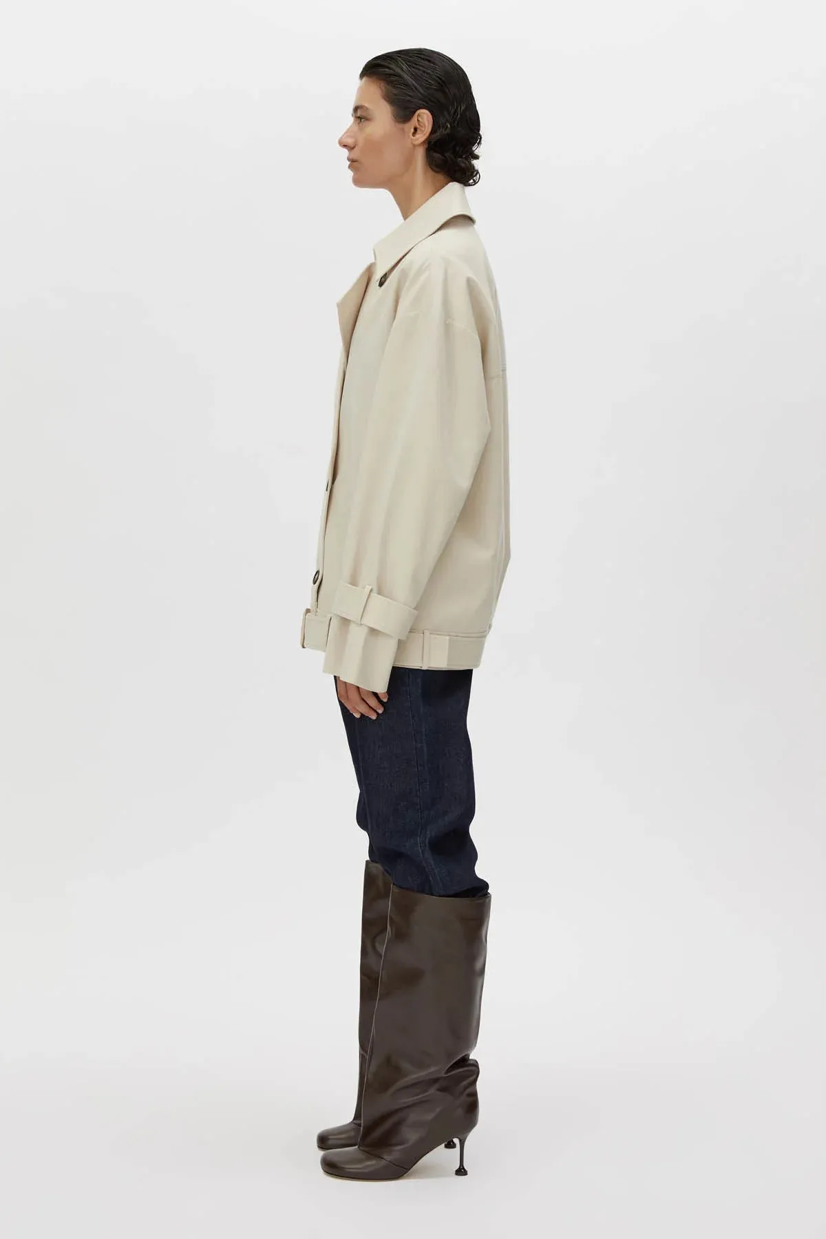 Camilla and Marc Neroli Short Trench in Alabaster