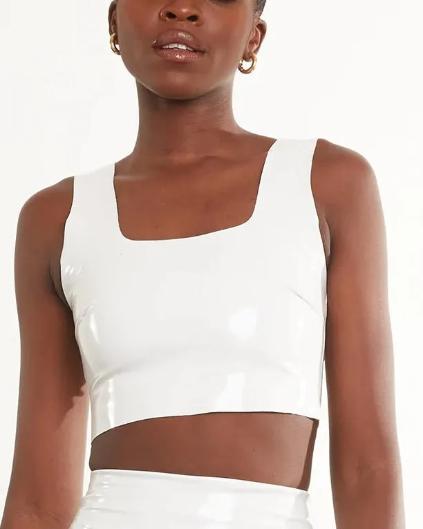 Commando Faux Patent Leather Crop Top