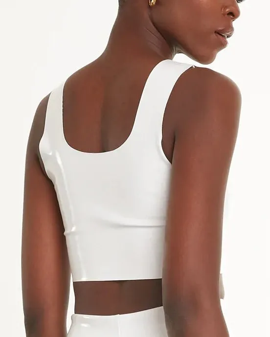 Commando Faux Patent Leather Crop Top