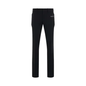 Corporate Skinny Fit Pants in Black/White