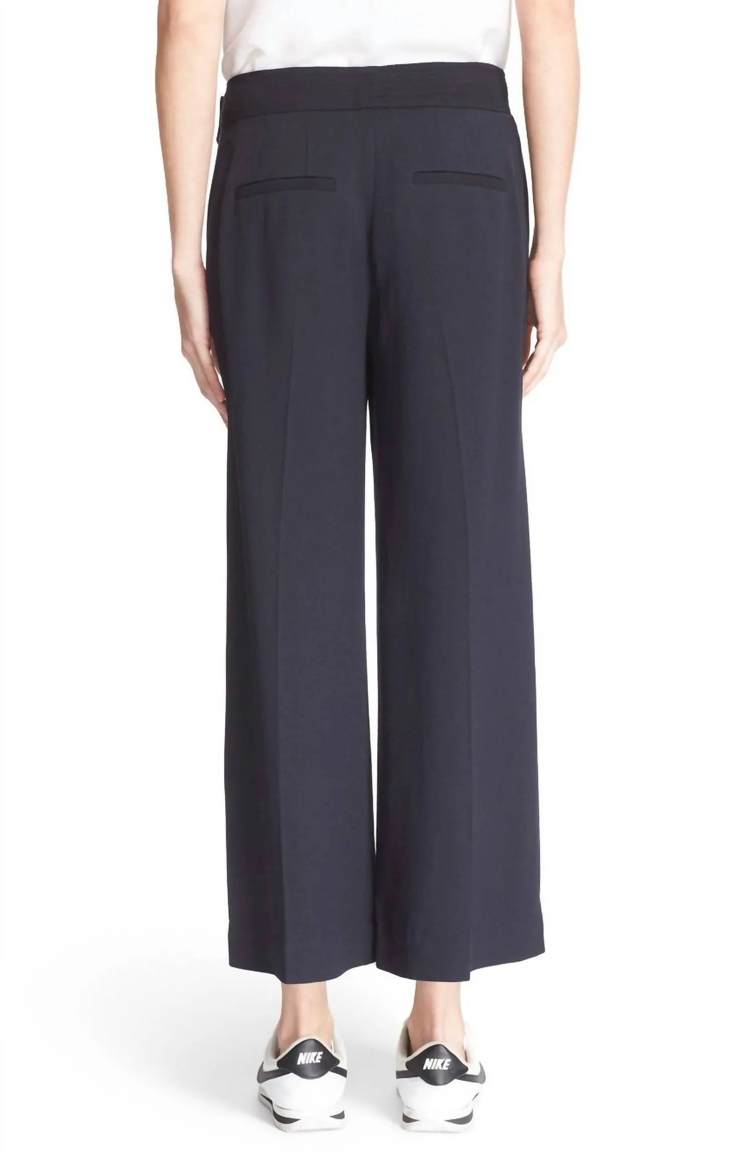 Emily Gaucho Mid-Rise Belted Pants