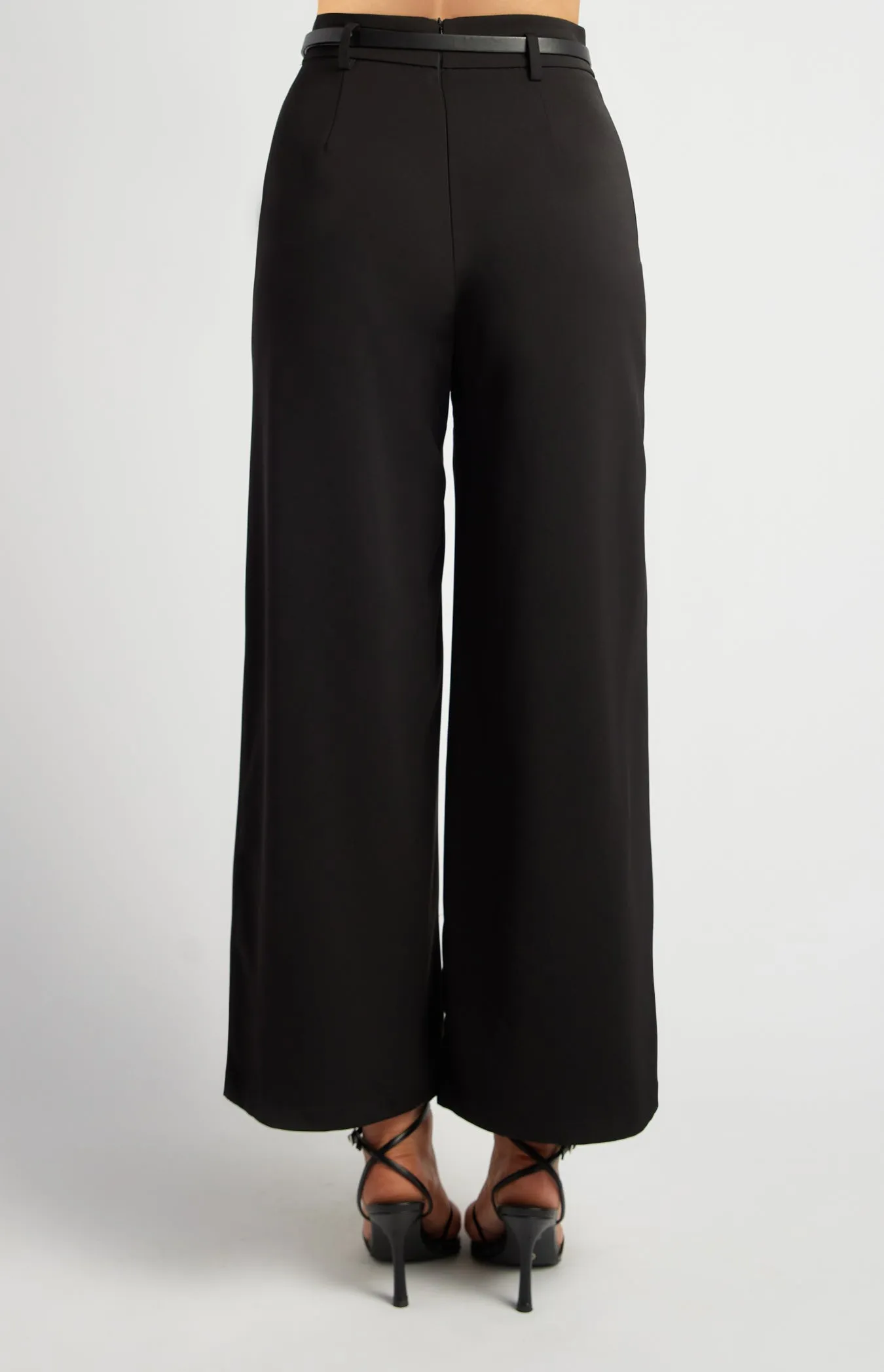 Etta Straight Leg Pants - Black