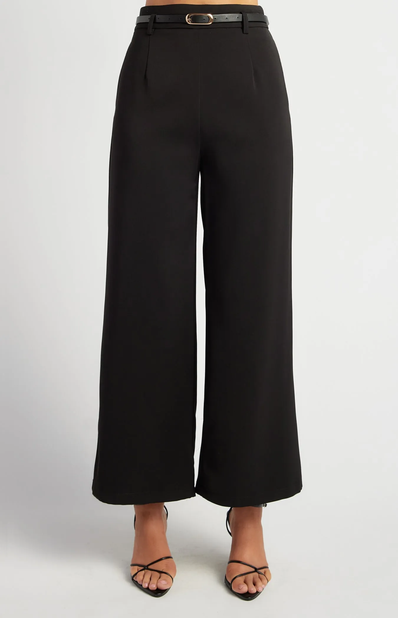 Etta Straight Leg Pants - Black