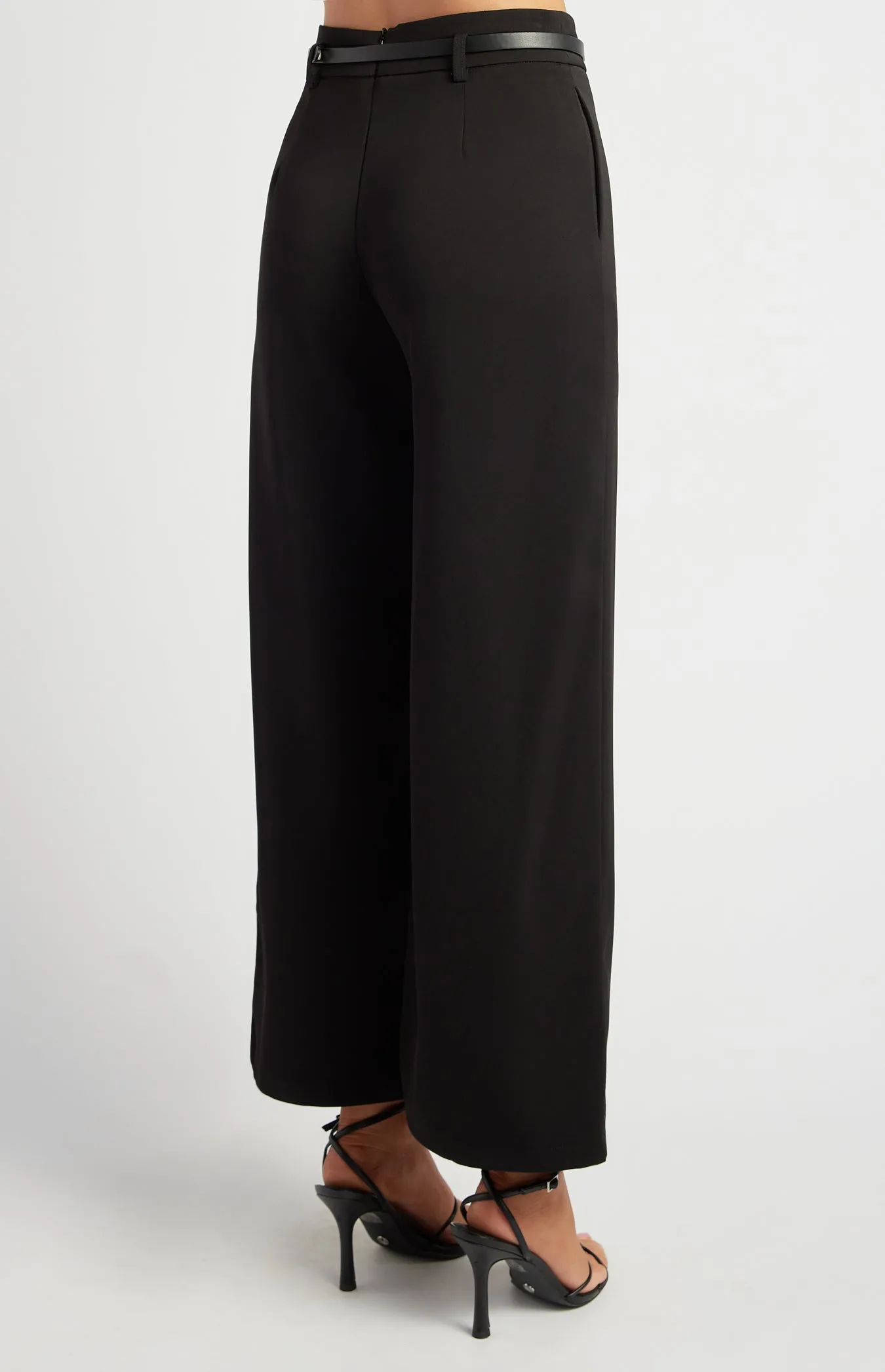 Etta Straight Leg Pants - Black