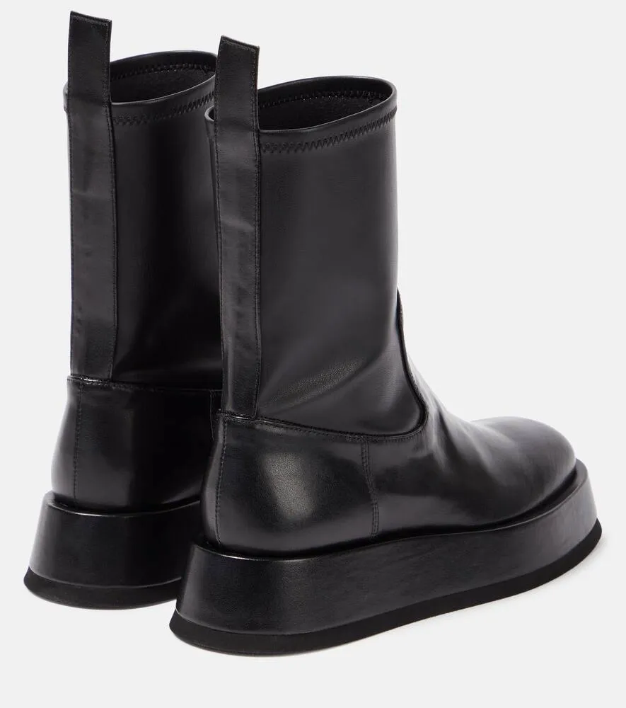 Gia Borghini Rosie faux leather platform ankle boots