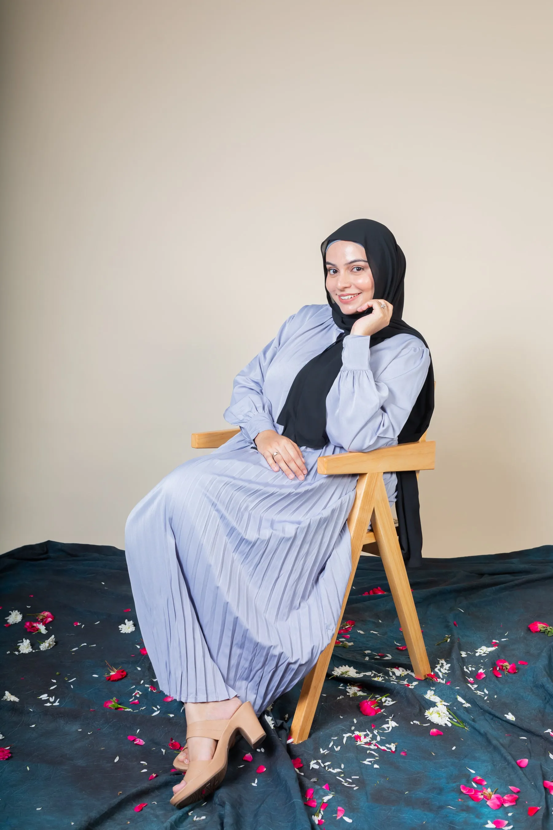 GULNAR MAXI DRESS - SKY