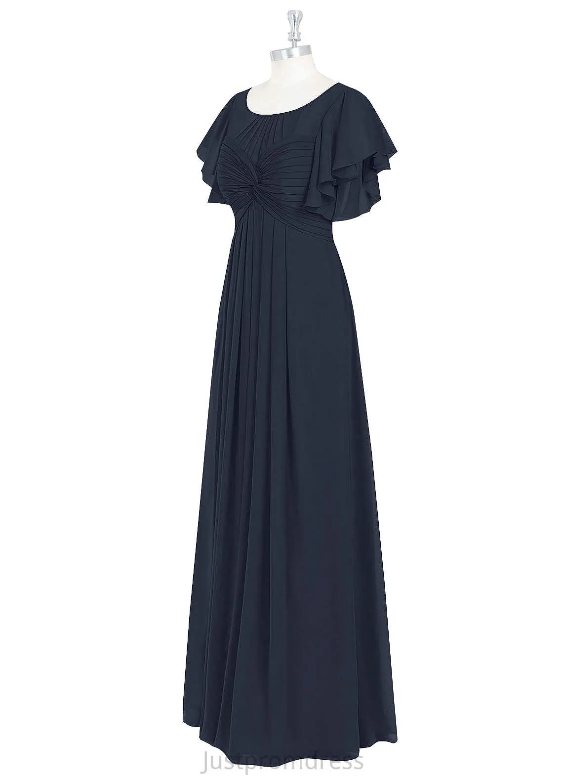 Kaylen Sheath/Column V-Neck Floor Length Natural Waist Sleeveless Bridesmaid Dresses