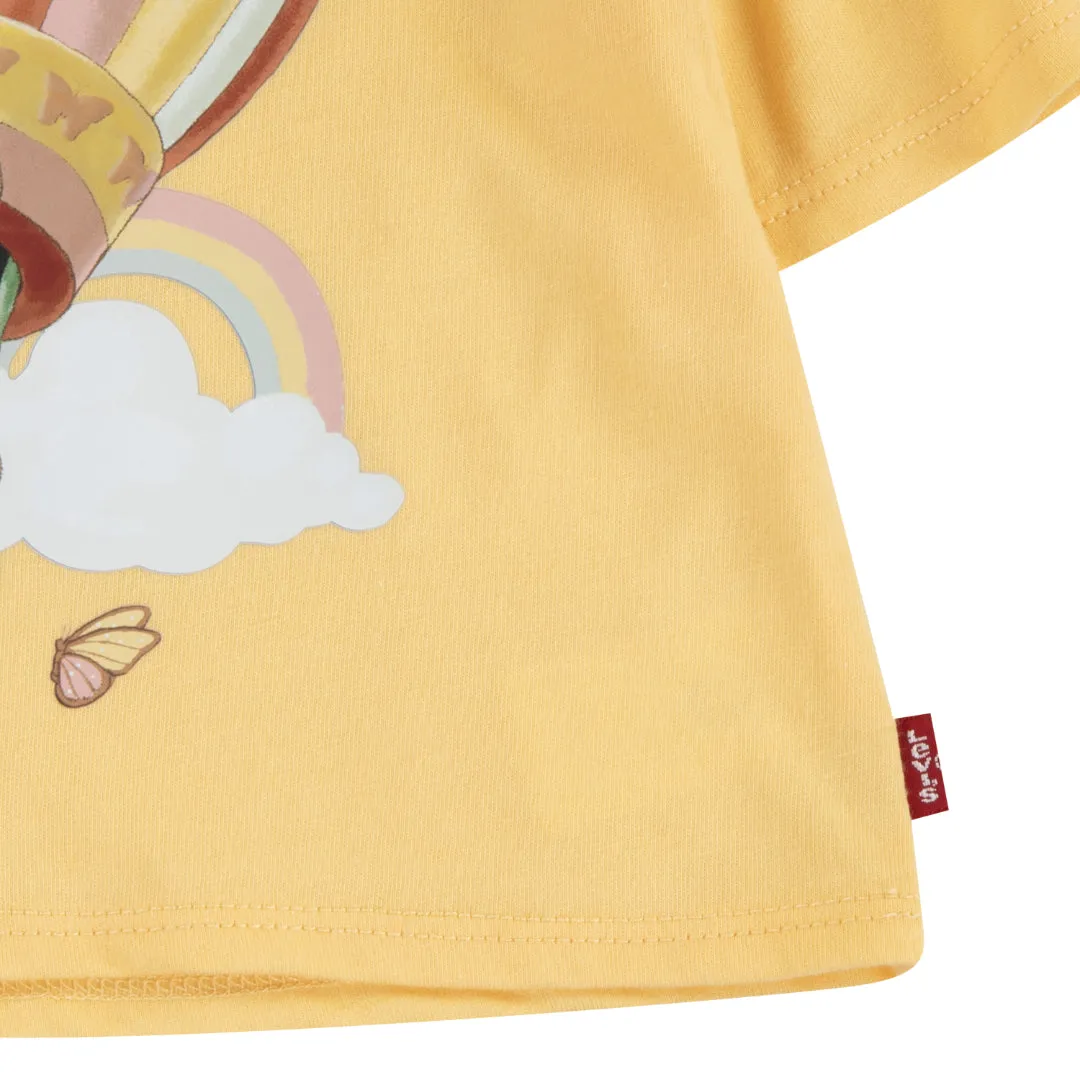 Levi's Girls Flutter Sleeve Tee & Shorts Set (Toddlers)