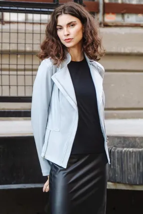 Liquid Leather Signature Jacket - Stone
