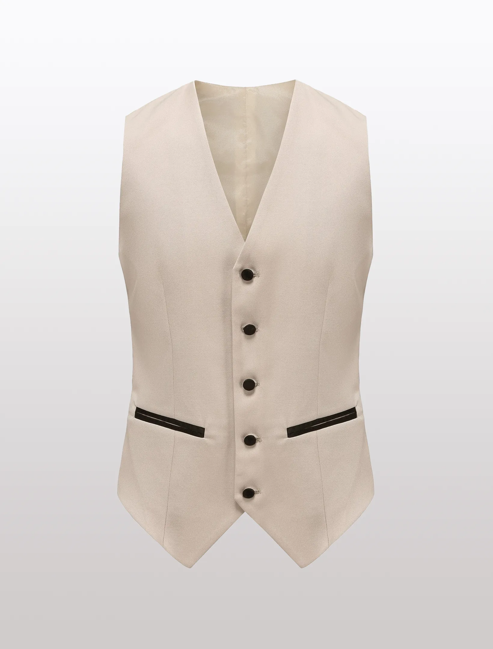 Men's Beige Shawl Lapel Tailored Fit Tuxedo