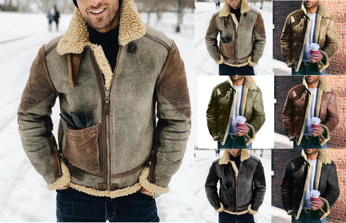 Men's Faux Leather Jacket