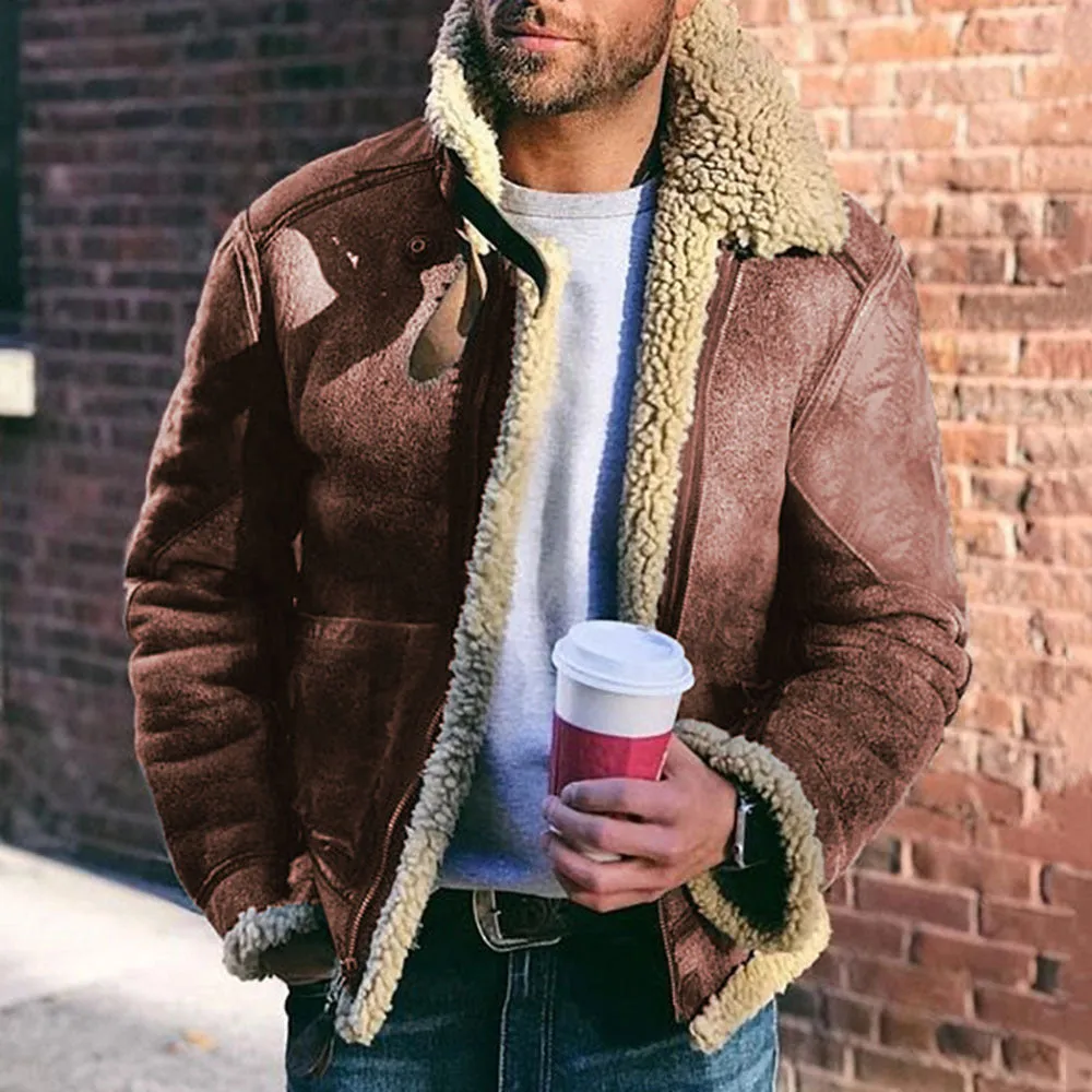 Men's Faux Leather Jacket