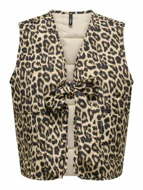 ONLY Onlannabell Bow Leo Waistcoat