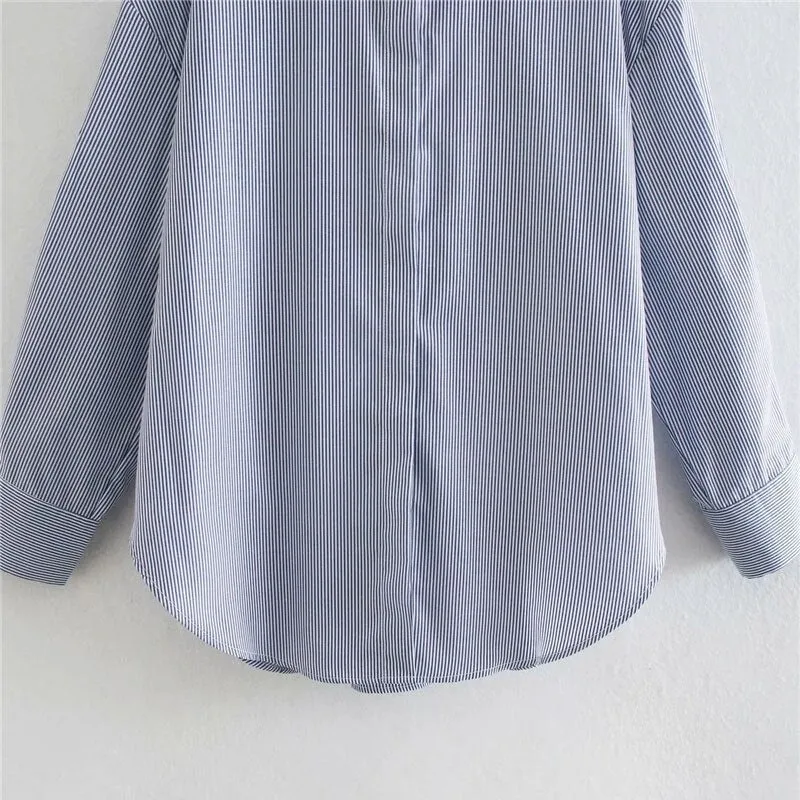 OVERSIZED STRIPED BLOUSE